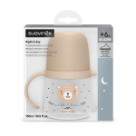 Бутылочка с ручками Suavinex Night Wild 150 мл коричневая, 6 мес+