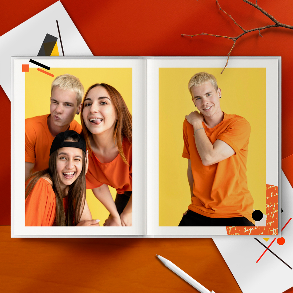 PSD-Шаблон фотокниги "Писатели"