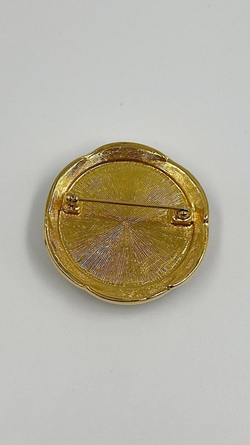 Брошь Limoges с кристаллами