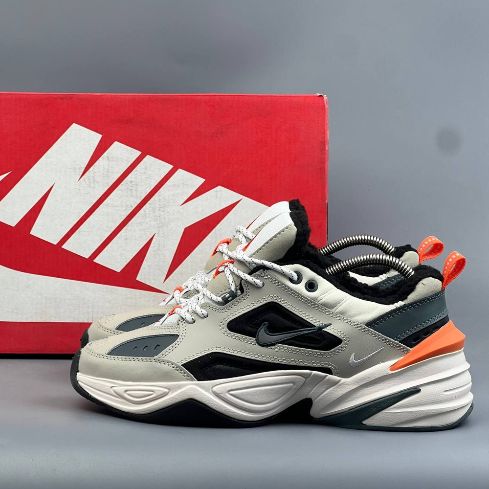 Кроссовки Nike Tekno на меху #392 (сер.)