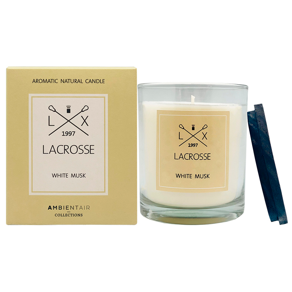 Свеча ароматическая lacrosse, white musk, 60 ч