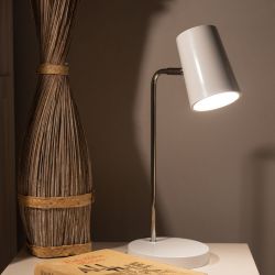 ULM-B600 6W-4500K-DIM WHITE Светильник настольный светодиодный. 6W. Сенсорный выключатель. Диммер. Белый. ТМ Uniel