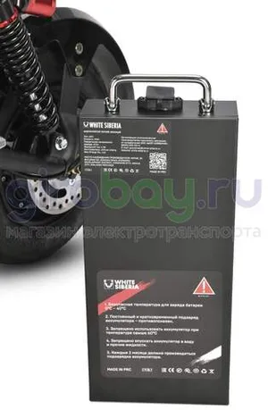 Электроскутер WHITE SIBERIA MINI R 2500w 3.0 (60V/21Ah) - Черный фото №20