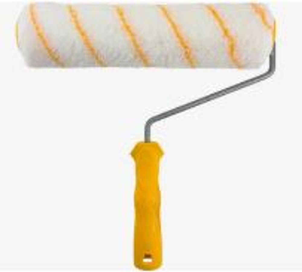 Валик Полиакрил Желтая нить   250мм  d40, d6,  ворс 12мм KORVUS (Лакра)  0206135