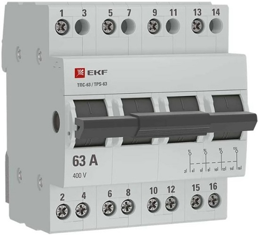 Переключатель трехпозиционный EKF TPS463