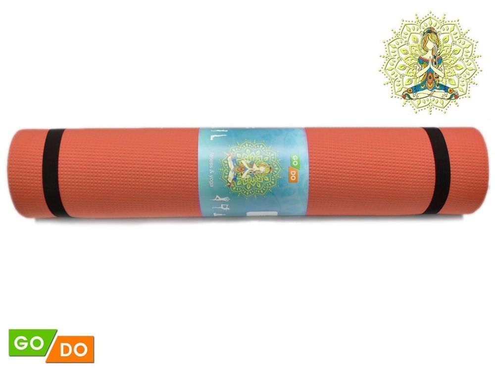 Коврик гимнастический. КВ6106  (Оранжевый)