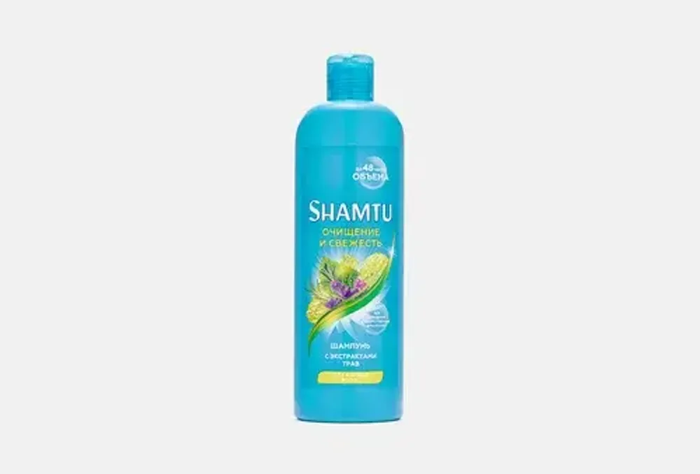 Шампунь Shamtu с экстрактами трав,для жирных волос  500мл