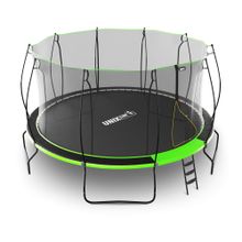 Батут UNIX Line НЛО / UFO 14 ft (427 см) зеленый