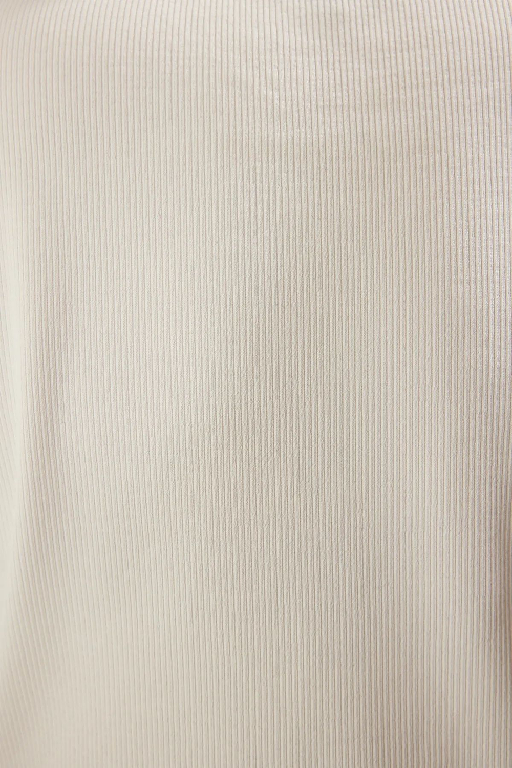 Ecru Basic Bodycone/Облегающая трикотажная блузка больших размеров TBBSS25AF00104