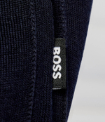 Хлопковый гольф musso-p BOSS BLACK - темно-синий(50468262)