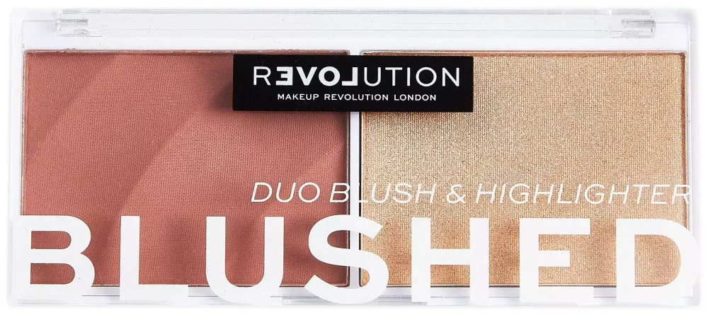 РУМЯНА И ХАЙЛАЙТЕР Makeup REVOLUTION BLUSHED Duo Blush & Highlighter - Kindness