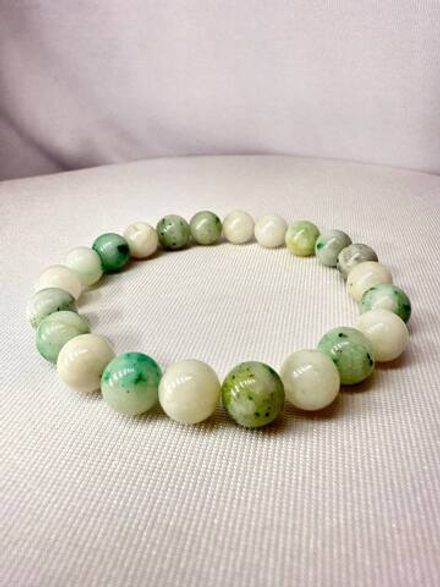 Браслет из Кварца с Хризоколлой