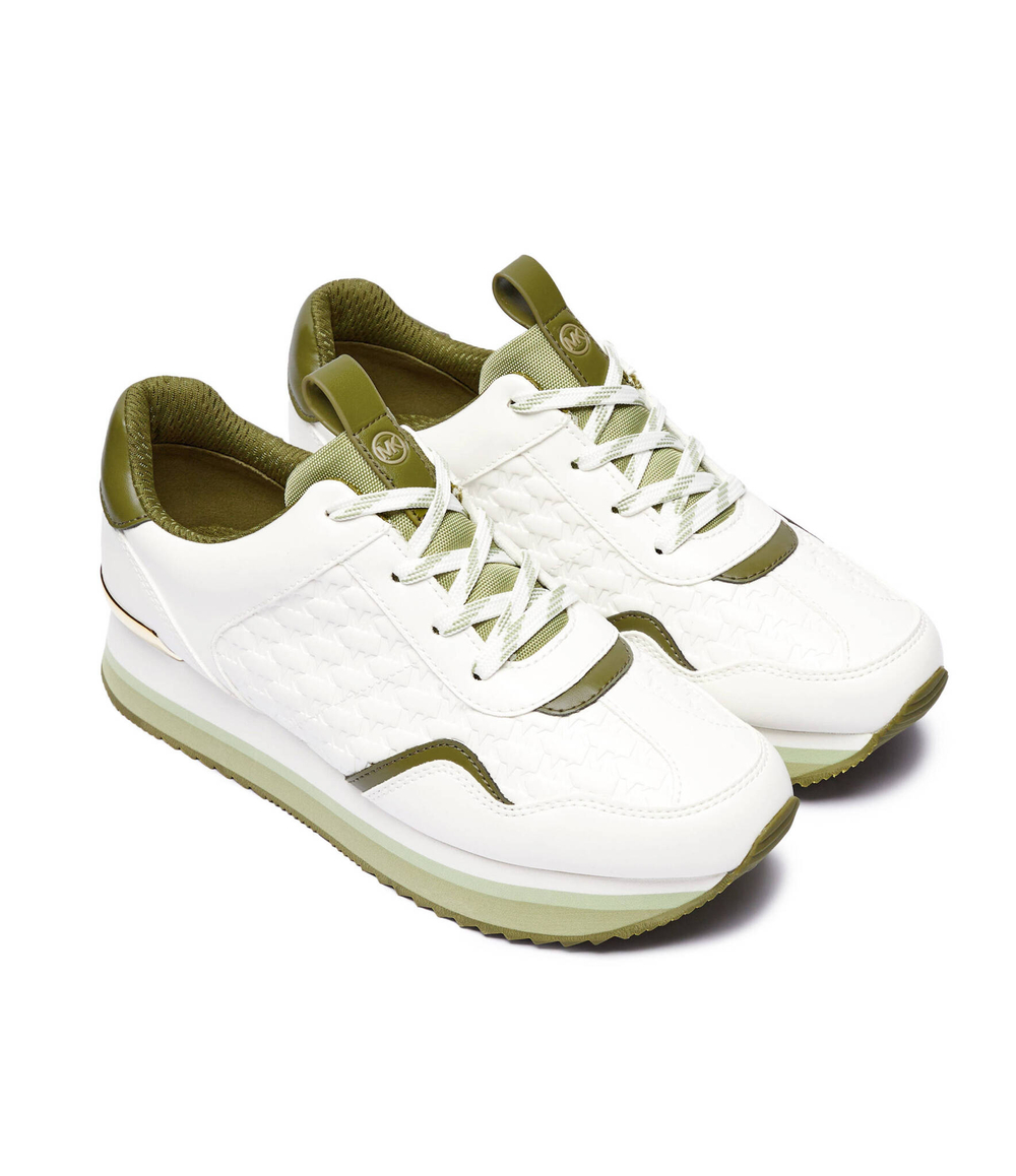 Кожаные кроссовки raina Michael Kors - белый(43T4RNFSAL)