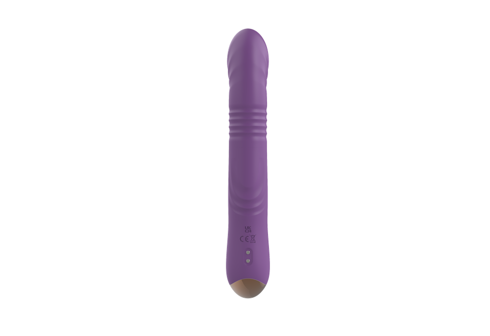 Силиконовый вибратор с возвратно-поступательной стимуляцией SW24126-purple