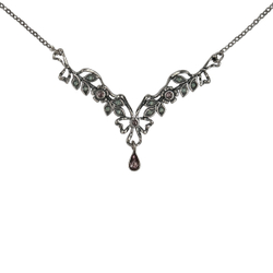"Биот" колье в серебряном покрытии из коллекции "Пастушка" от Jenavi с замком карабин