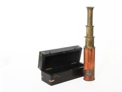 Nautical Подзорная труба в деревянном футляре