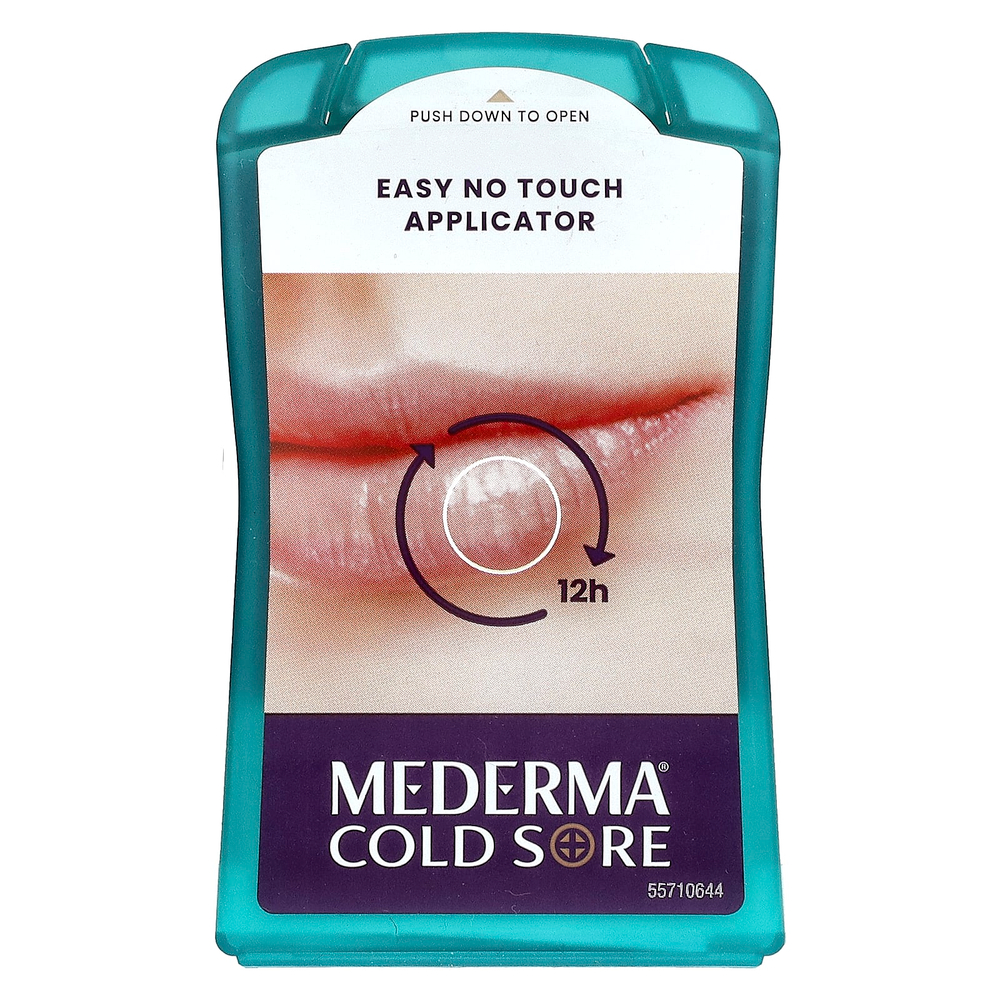 Mederma, герпес, незаметный заживляющий патч, 15 шт.