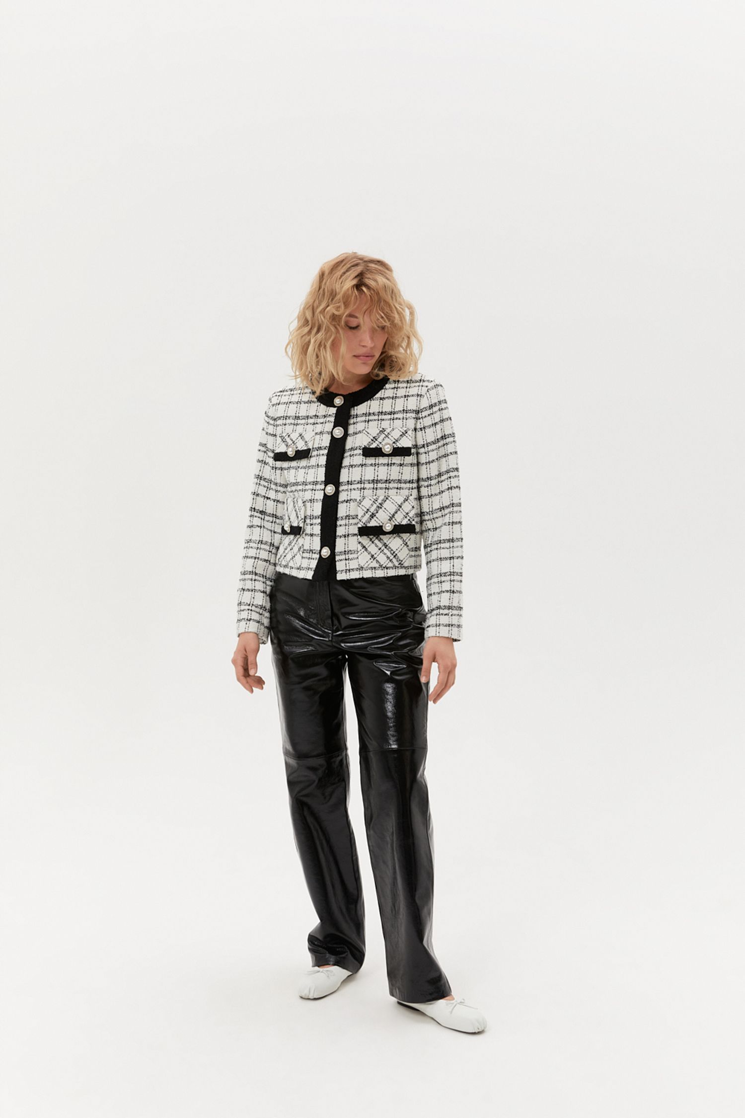 Лаковые брюки (Britney), черные