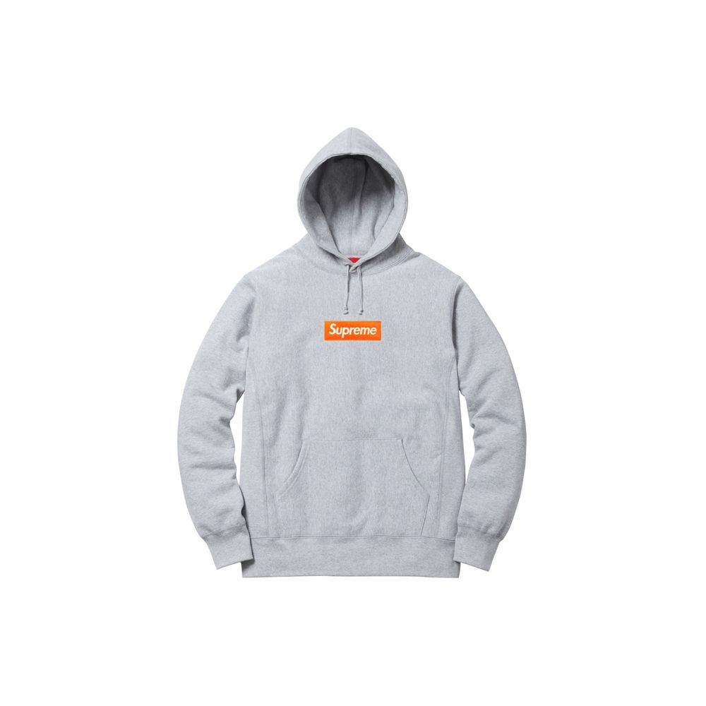 Supreme FW17 Box Logo Hooded Sweatshirt Heather Grey Bogo