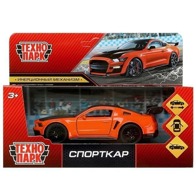 Модель ин. мет. "Спорткар" 12см, двери, багаж., коробка 2210C0141-R2 (Технопарк)