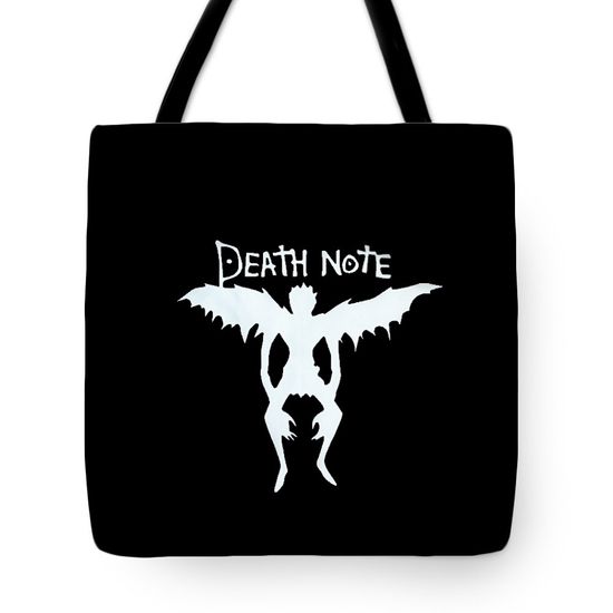 Сумка шоппер тканевая на молнии "Рюк" тетрадь смерти