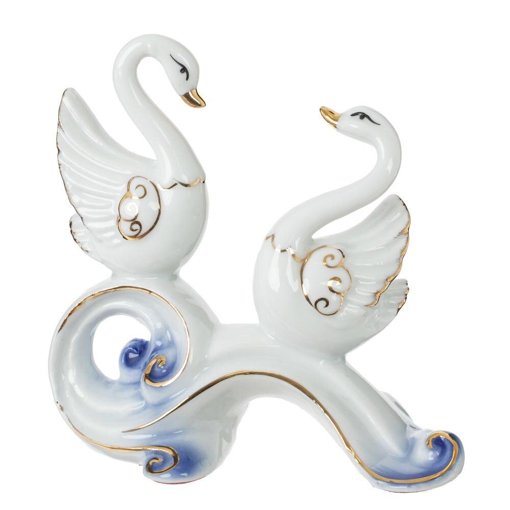 GAEM Фигурка декоративная "Лебеди", L11,5 W6,5 H10,5 см