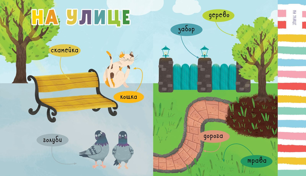 Первые книжки малыша. Гуляем во дворе. Визуальный словарь