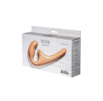 Безремневой страпон Natural Seduction бежевый 20,5 см