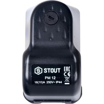 Реле давления Stout PM12G, 3-12 бар, 1/4", с накидной гайкой для водоснабжения SCS-0001-000012