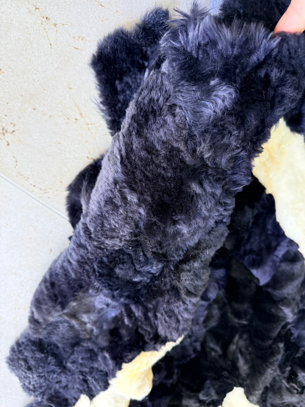 Меховой Коврик прикроватный накидка на кресло из овчины