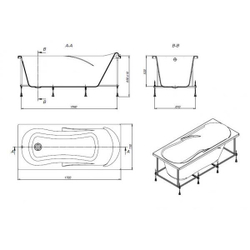 Акриловая ванна Roca Uno (Рока Уно) 170x75, ZRU9302870