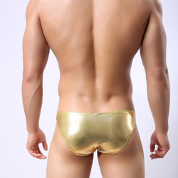 Мужские трусы брифы золотые WowHomme Gold