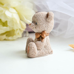 Молд 3D Мишка с бантом, 8*5*8 см