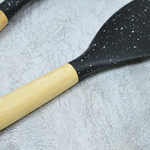 Набор кухонных принадлежностей из силикона, 12 предметов, цвет чёрный