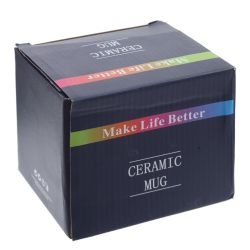 GAEM Кружка с крышкой и ложкой, 400 мл, L14 W10 H10 см, 4в.