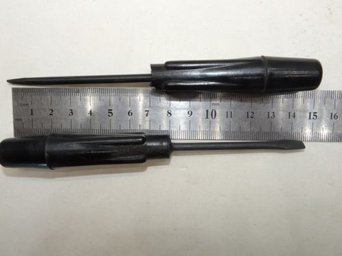 Отвертка шлицевая плоская (минусовая) 145х4х0.8мм (Карболитовая ручка) СССР