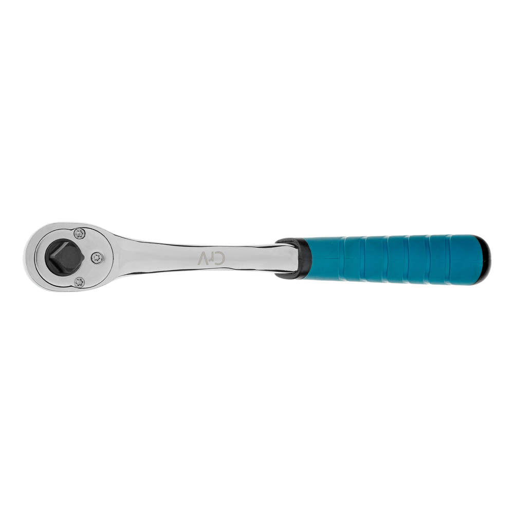 Ключ-трещотка 3/8", CrV, 90 зубьев, усиленный, хром Gross
