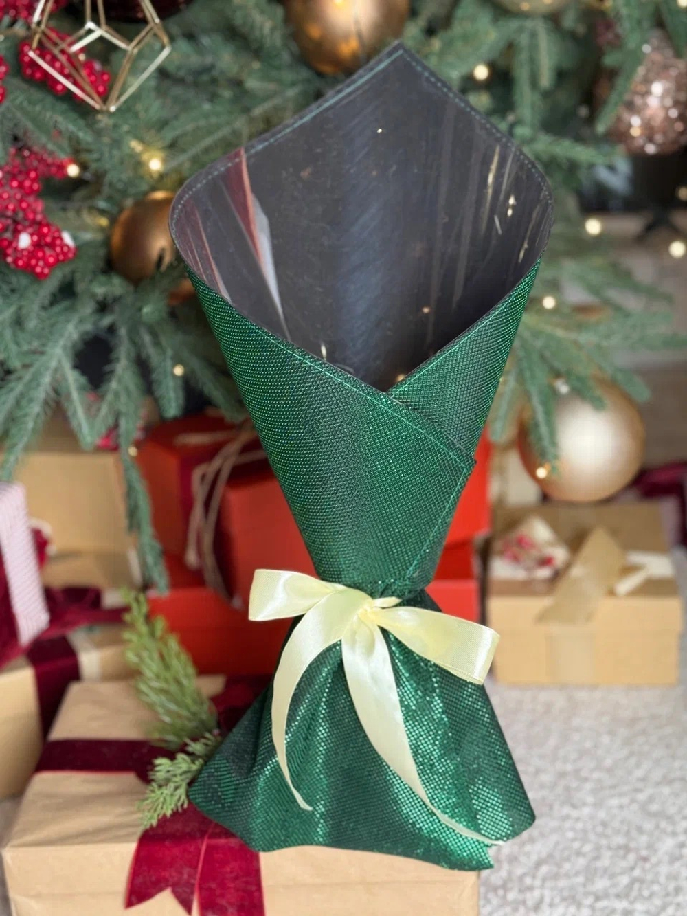 Платье Мерцание (конверт). Цвет:Зеленый.