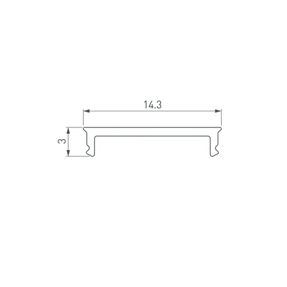 Экран SL-SLIM15-H10-W14-3000 OPAL (Arlight, Пластик) 065381