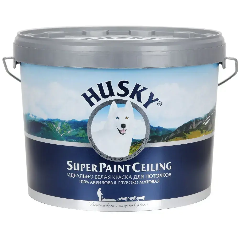 HUSKY SUPER PAINT CELING Краска для потолков цвет белый 10 л