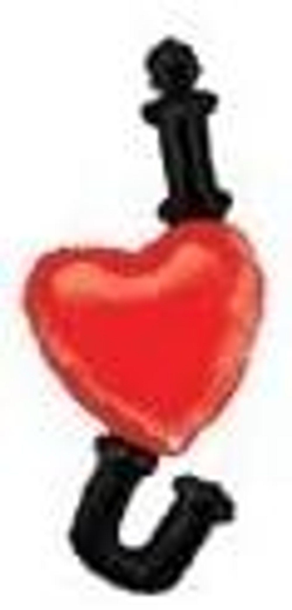 Г Фигура Сердце «I Heart You» черного и красного цветов