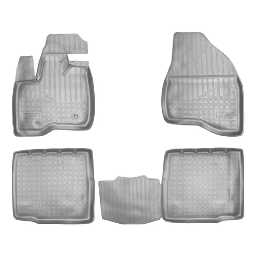 Ковры в салон Norplast/Unidec для Ford Explorer в кузове U502 (2010-), Серый, 5 мест, арт.NPA11-C22-180-G