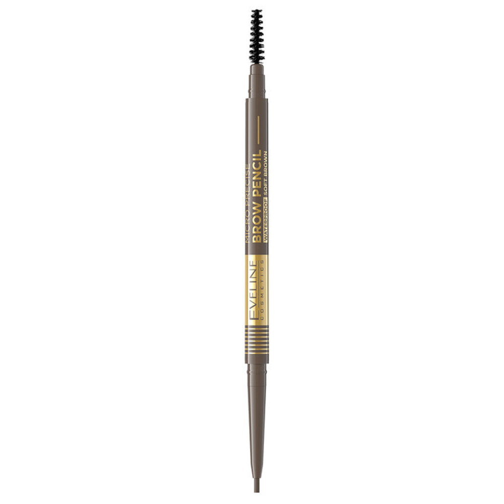 EVELINE Micro Precise Brow Pencil Водостойкий карандаш для бровей №02 Soft Brown (*6*36)