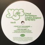 Yes / Live At The Rainbow, London 1972 (Limited Edition)(3LP)
