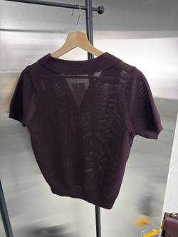 Футболка-поло женская артикул 9610 цвет "сливовый"