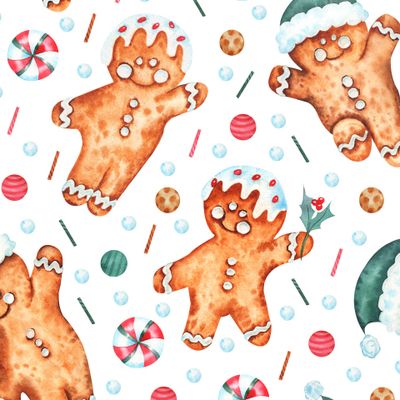 Christmas Gingerbread Pattern