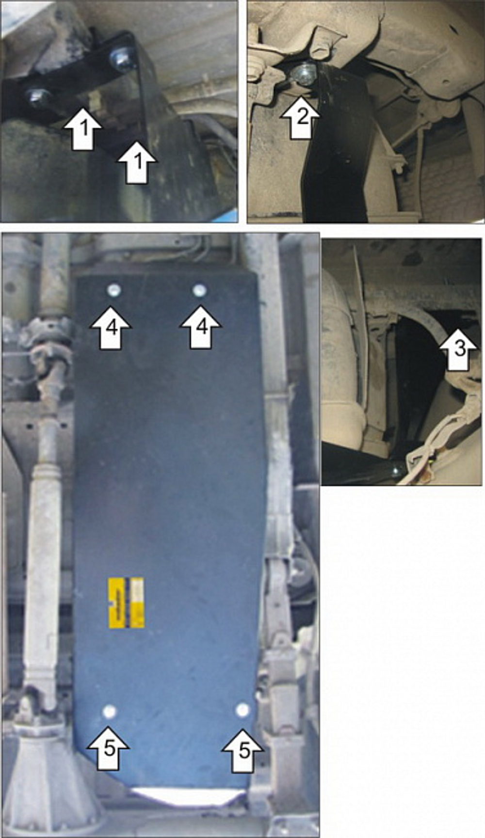 Защита Топл. бака. 3 мм, Сталь. для Toyota Hilux 2011-2015, Toyota Hilux 2008-2011, Toyota Hilux 2005-2008 MOTODOR.12513