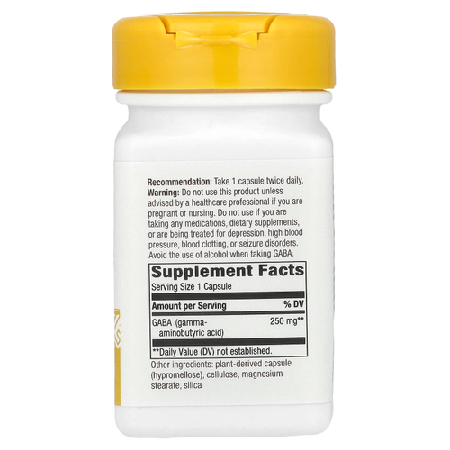 Nature's Way, ГАМК, 250 мг, 60 растительных капсул