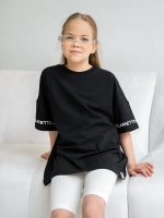 Летний костюм для девочки с велосипедками