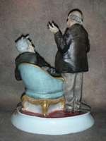 Статуэтка. Фарфор. Душевная беседа. Capodimonte. Италия